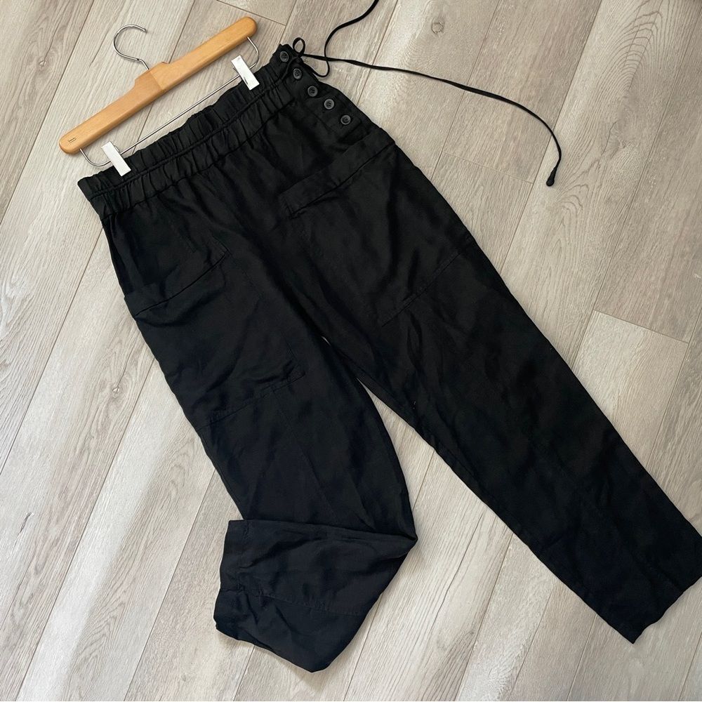 Apiece Apart Black Cropped Ankle Pants